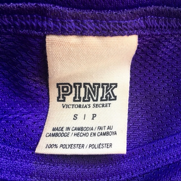 PINK VS purple sheer mesh crop top size S - Picture 7 of 7